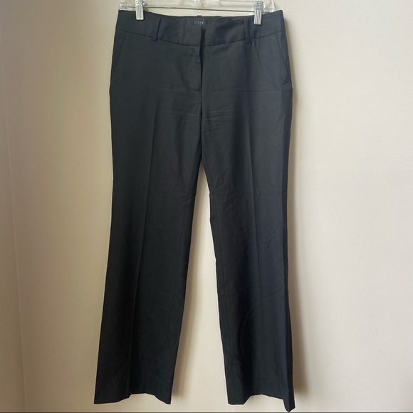 J. Crew Pants - J. Crew 1025 Super 120’s 6 Petite Black Trousers